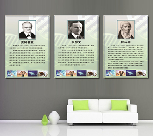 生物科学家人物画像名人简介励志名言实验室背景墙壁装饰挂画贴画