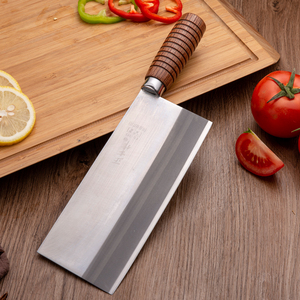 正士作菜刀AUS10三层钢中式厨师刀家用厨房刀具商用不锈钢桑刀2号