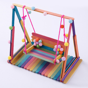 林海博 秋千彩色雪糕棒冰棍棒冰糕棍冰棒棍手工diy材料模型小套装