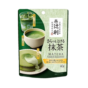日本代购  京都宇治抹茶粉40g辻利无糖抹茶粉新款包装袋装