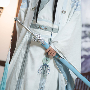 魔道祖师喵屋小铺蓝q忘机cos服蓝湛成年古装衍生女男