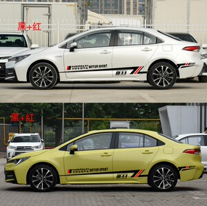 丰田雷凌汽车拉花贴纸车身