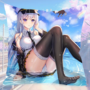 动漫周边碧蓝航线抱枕舰娘方形靠垫光辉独角兽赤城加贺双面坐垫