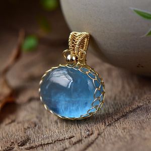 巴西海蓝宝吊坠