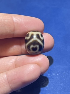 台湾上肯手工龟甲莲花达洛天珠 纯手工天珠 珠子老气 直径约15mm