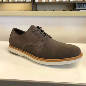 美中购物车clarks其乐男士休闲皮鞋低帮系带舒适软底牛反绒新品