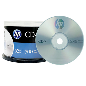 HP/惠普CD-R刻录盘 vcd光碟 cd空白光盘 700MB 车载音乐碟片 50片