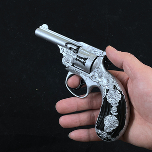 全金属波斯精灵左轮砸响炮枪火柴炮子枪砸弹枪砸炮枪儿童怀旧玩具