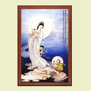 送子观音十字绣新款