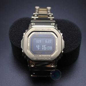 casio卡西欧金属方块小方块金砖银砖男手表gmw-b5000d-1dr