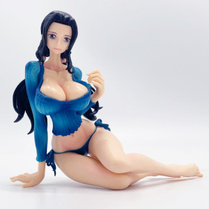 成人同人h动漫海贼王手办 妮可罗宾 泳装坐姿 周边