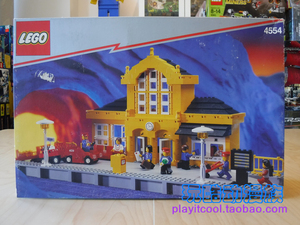 『玩酷动漫族』1991年绝版乐高 9v伏火车系列4554火车站 搭配4558