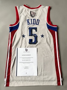 贾森基德签名球衣08全明星 kidd基德签名球衣篮网5号篮球服