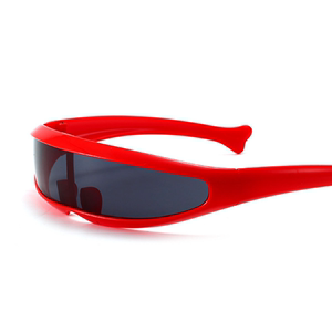 2024X战警个性太阳眼镜镭射激光眼镜太空机器人连体水银镜片墨镜
