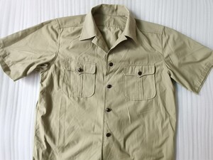 老库存陆85式短袖衬衣老式短袖土黄色衬衣老兵纪念真品收藏推荐