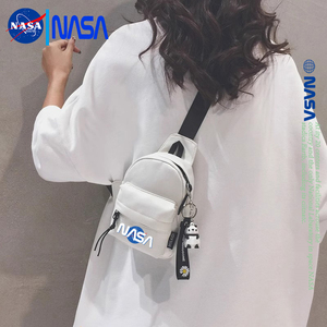NASA联名斜挎包女运动胸包休闲腰包时尚单肩背包男2024新款小包包