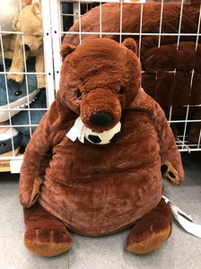 宜家正品尤恩格斯库格毛绒玩具熊宝宝大号狗熊大棕熊玩偶包邮