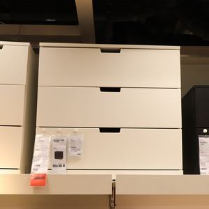 深圳广州国内宜家 诺德里 三斗柜抽屉柜收纳整理柜子IKEA家居代购