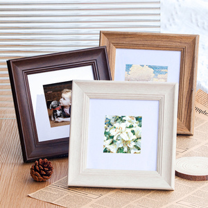 美式复古6 7 8 10寸正方形相框摆台洗照片做成相框画框挂墙相册架