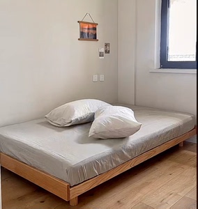 实木榻榻米床矮床地台床小户型简约日式床定制单人床新款无床头床