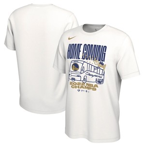 美国代购正品Nike勇士队2022 NBA冠军奖杯T恤球迷庆祝游行短袖