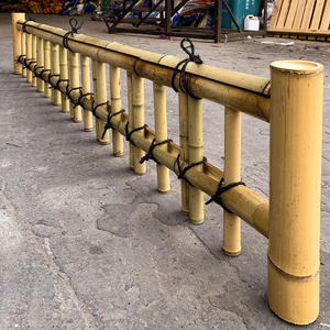 花园装饰日式庭院竹围栏竹篱笆竹栏杆小栅栏护栏户外竹子手工定制