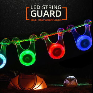 户外野营装饰灯LED帐篷绳挂灯背包自行车安全警示尾灯露营地闪灯