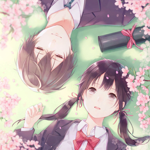 卡通浪漫樱花情侣钻石画5d点钻十字绣2021满钻新款客厅卧室砖石秀