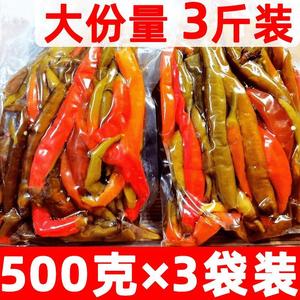 酸辣椒泡椒泡菜老坛正宗四川酸泡辣椒5斤包邮贵州二荆条腌辣