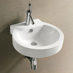 悬挂式洗手盆卫生间洗脸盆家用挂墙式洗面盆阳台壁挂水池陶瓷台盆