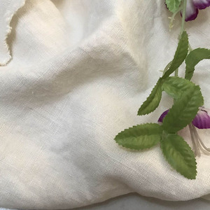 外贸进口高端色织纯汉麻亚麻面料豆腐白米白色秋冬季男装女装布料