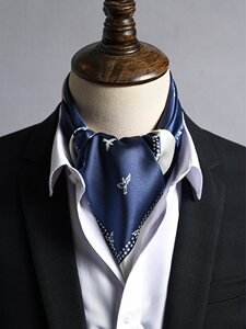 gu zhi lv男士真丝小方巾丝巾夏季薄款男领巾英伦桑蚕丝春秋围巾