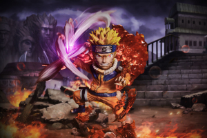 【现货】可达 g-5尾兽化鸣人 g5 九尾鸣人 wcf 火影忍者 gk手办