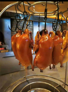 挂烤鸭架子 不锈钢鸟笼子老北京烤鸭展示鸟笼放鸭架鸟笼 烤鸭工具