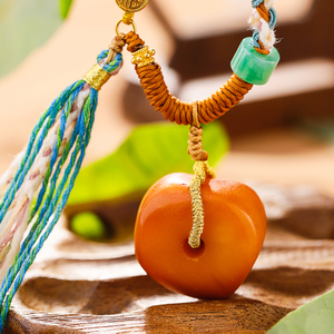 000人付款淘宝鸡油黄大四通 大墩子老蜜蜡搭配925银饰手工编绳原创