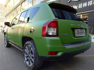 亚光军绿汽车贴膜 全车贴膜 进口改色膜 贴纸 吉普全车 支持安装
