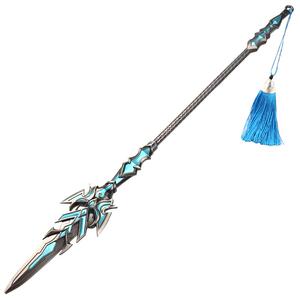 新品蓝银霸王枪霸一米超特大号唐三营蓝鹰枪皇蓝手办金属玩具