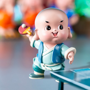 汽车摆件摇头公仔车内玩偶车载用品饰品摇摆佛创意运动沙弥小和尚