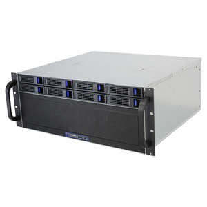 恒煜4U-R4408D工控服务器8盘位热插拔存储短机箱40CM深EATX主板位