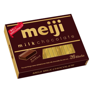 日本原装进口 meiji明治巧克力 牛奶钢琴巧克力26枚朱古力120g