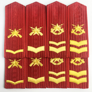 全新退役库存99武红色硬肩牌99士官肩章退役老肩牌军迷收藏品