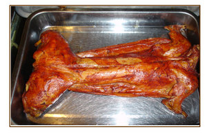 大田烤糟兔福建三明特产即食炭烤农家烤兔小只酒糟兔真空约2.2斤