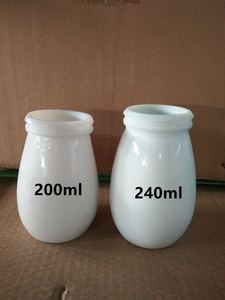 白瓷酸奶瓶老北京酸奶玻璃瓶家用牛奶杯布丁瓶带盖密封瓶