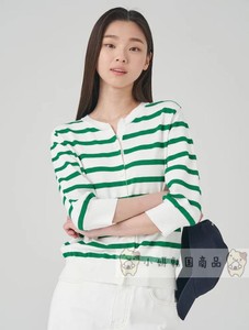 滨波BEAN POLE韩国商品23S/S棉混纺7分袖针织开衫 BF345AC060/R
