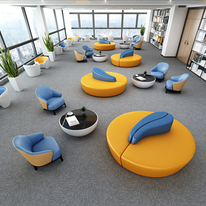 茶几圆形简约办公