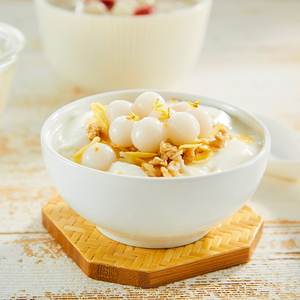 白糯小圆子白玉小丸子米酒酿小汤圆无馅元宵珍珠芋圆奶茶甜品