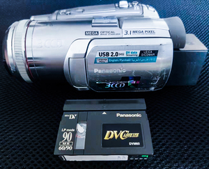 panasonic/松下 nv-gs250dv摄像机磁带p制采集6毫米录像带可出租
