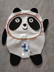 亲子手工熊猫diy环保服装时装秀演出服变废为宝废物利用创意