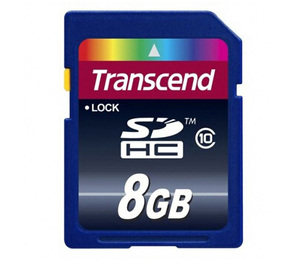 正品创见SD 8GB Transcend SDHC卡 C10 8G 高速摄像机/相机SD卡8G