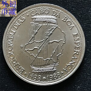 葡萄牙1988年 航海家迪亚士 100埃斯库多纪念币 34mm